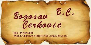 Bogosav Čerković vizit kartica